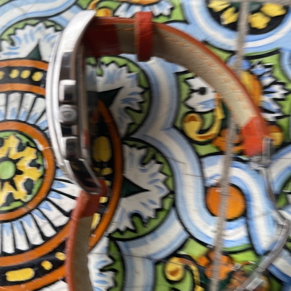 Breil Dual Time Chronograph Watch with ostrich original leather strap. - Picture 5 of 10